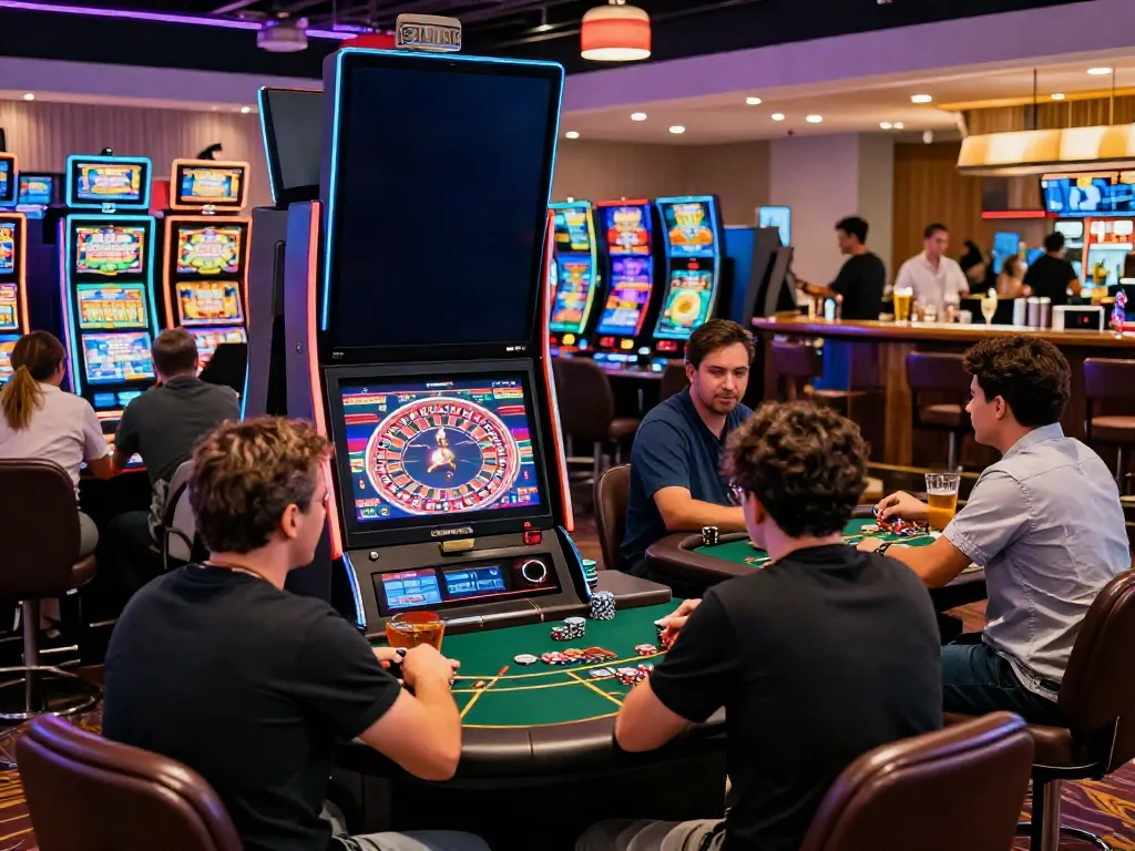 Exciting uk casino not on gamstop environment with diverse players at modern gaming tables
