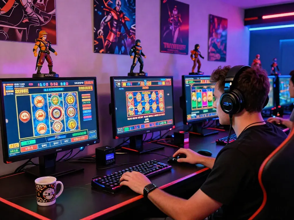 Player enjoying an online gaming experience at a UK casino not on GamStop.