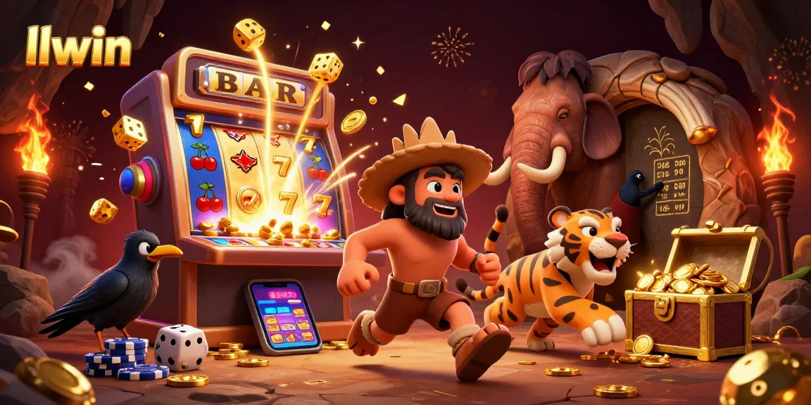 Engage with llwin's prehistoric casino featuring dynamic characters and vibrant jackpot action.